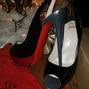 Christian Louboutin Lady Peep Sling back 150